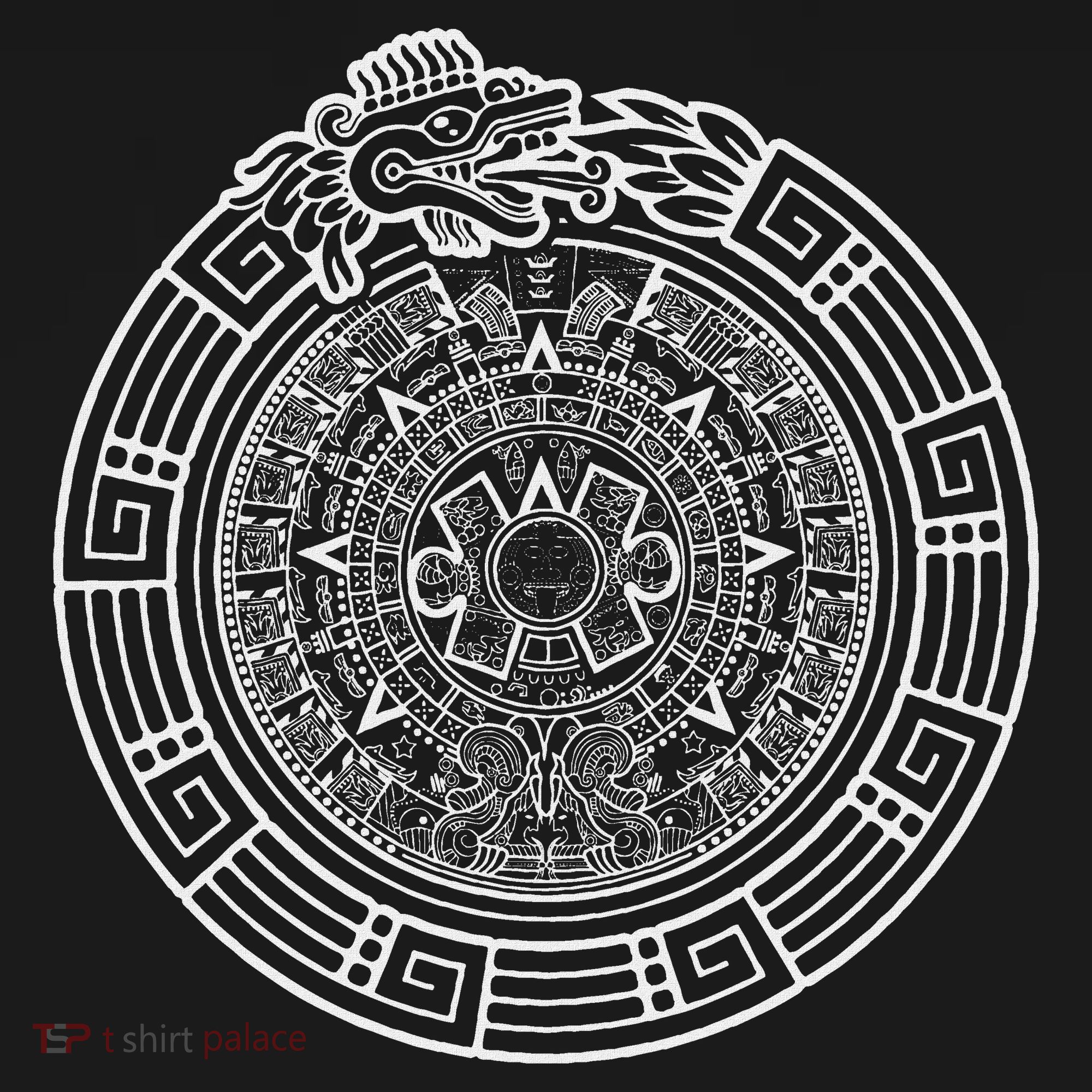 Quetzalcoatl Ouroboros Aztec Serpent Aztec Sun Stone Women's Hoodie