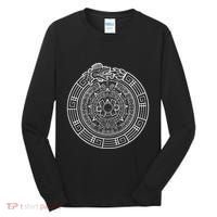 Quetzalcoatl Ouroboros Aztec Serpent Aztec Sun Stone Tall Long Sleeve Shirt thumb 0