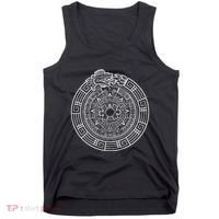 Quetzalcoatl Ouroboros Aztec Serpent Aztec Sun Stone Tank Top thumb 0