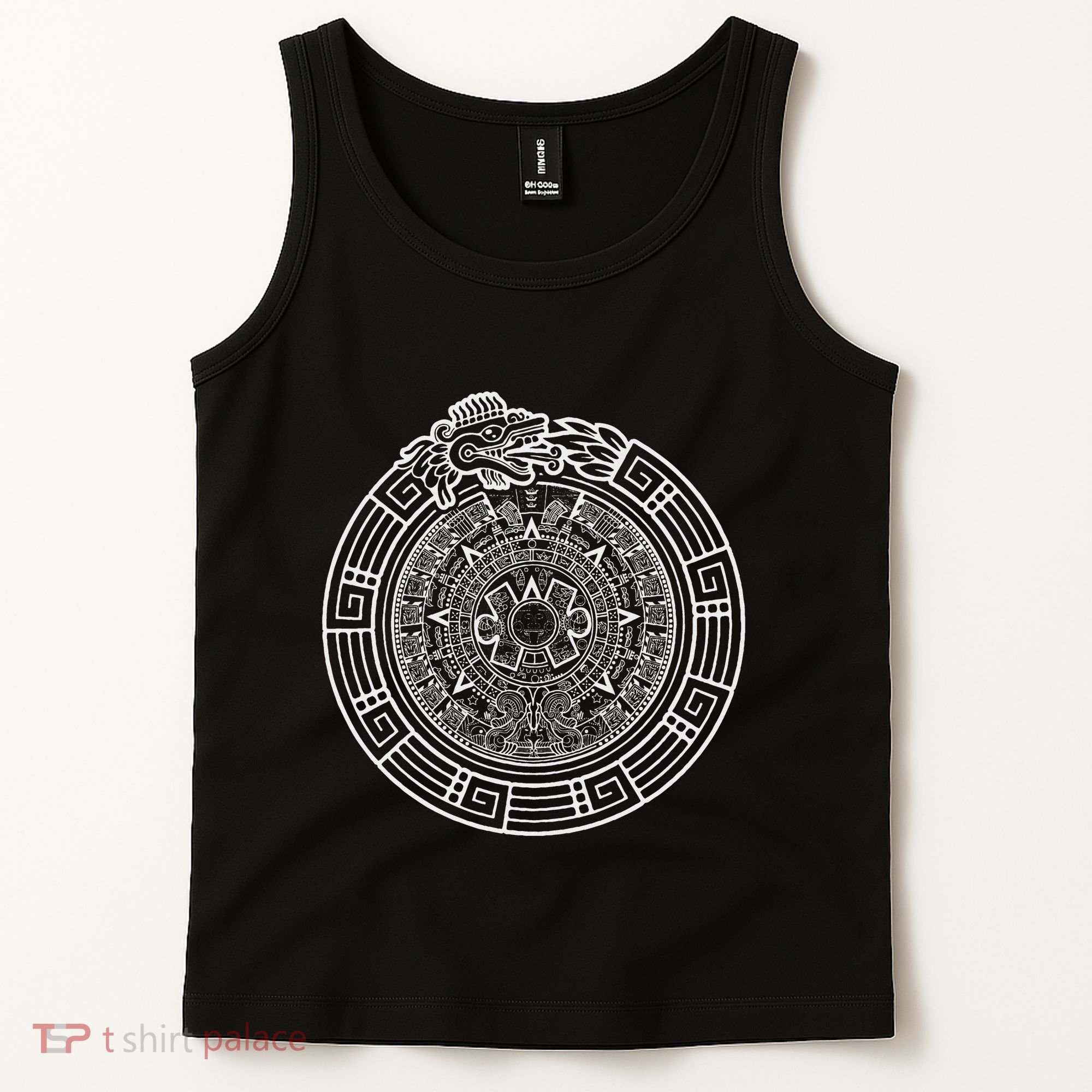 Quetzalcoatl Ouroboros Aztec Serpent Aztec Sun Stone Tank Top