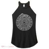 Quetzalcoatl Ouroboros Aztec Serpent Aztec Sun Stone Women's Perfect Tri Rocker Tank thumb 0