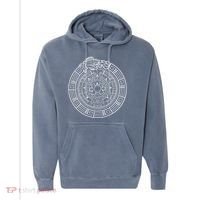 Quetzalcoatl Ouroboros Aztec Serpent Aztec Sun Stone Comfort Colors Garment-Dyed Hooded Sweatshirt thumb 0