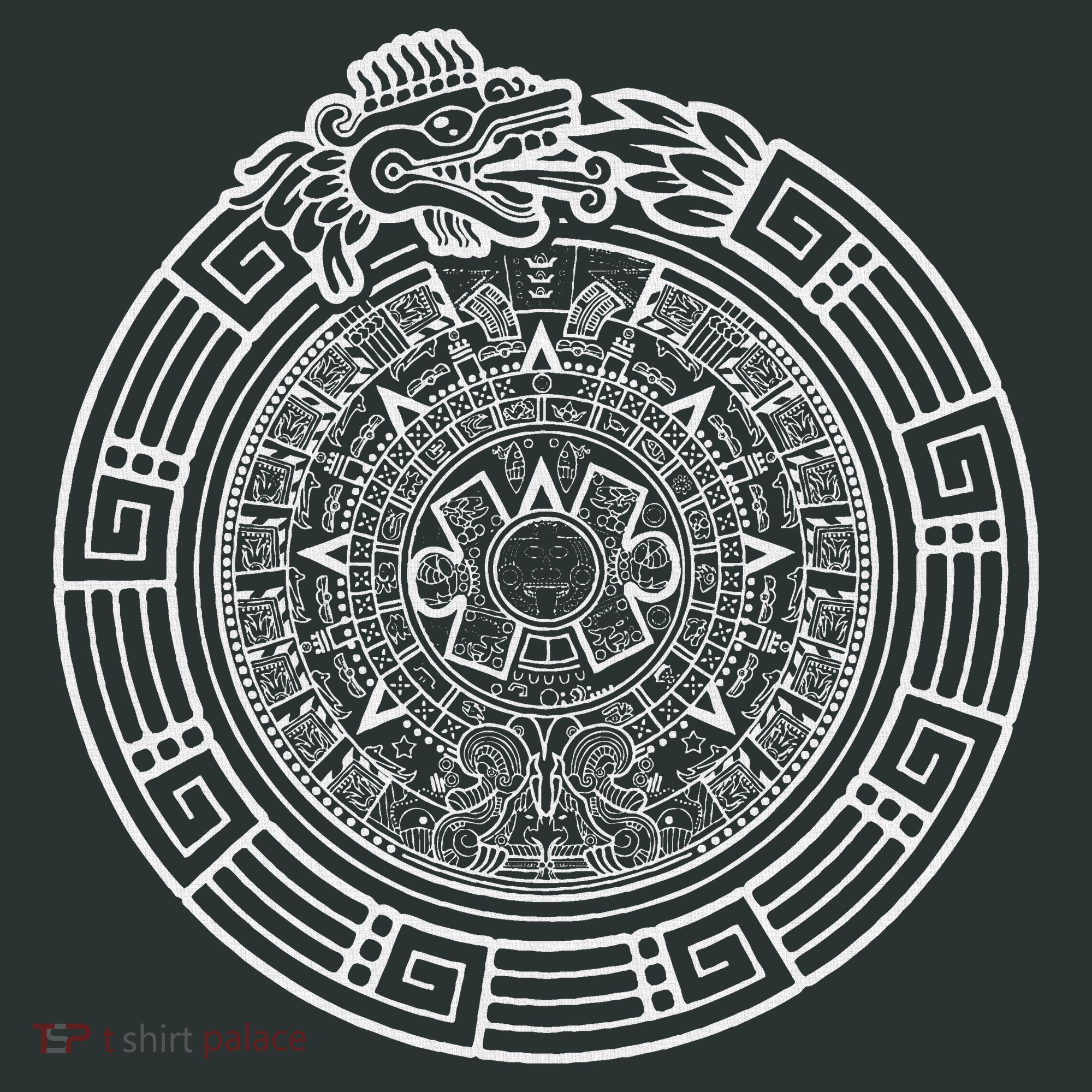 Quetzalcoatl Ouroboros Aztec Serpent Aztec Sun Stone Infant Baby Jersey Bodysuit