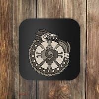 Quetzalcoatl Ouroboros Aztec Ancient Mayan Inca Toltec Coaster thumb 0