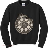 Quetzalcoatl Ouroboros Aztec Ancient Mayan Inca Toltec Kids Sweatshirt thumb 0