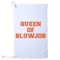 Queen Of Blowjob Golf Towel thumb 0