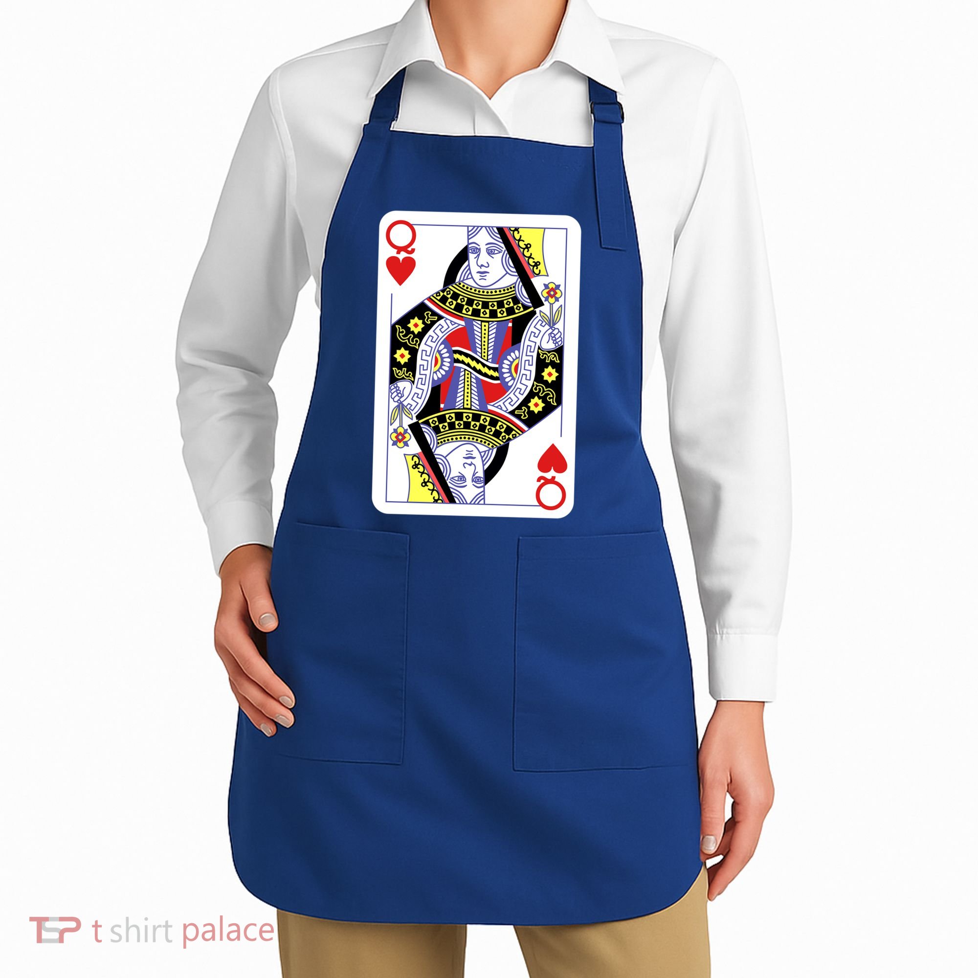 Queen Of Hearts Playing Cards Halloween Costume Casino Easy Great Gift Apron