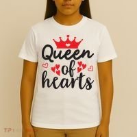 Queen Of Hearts, Wedding, Romantic, Valentine White T-Shirt thumb 4