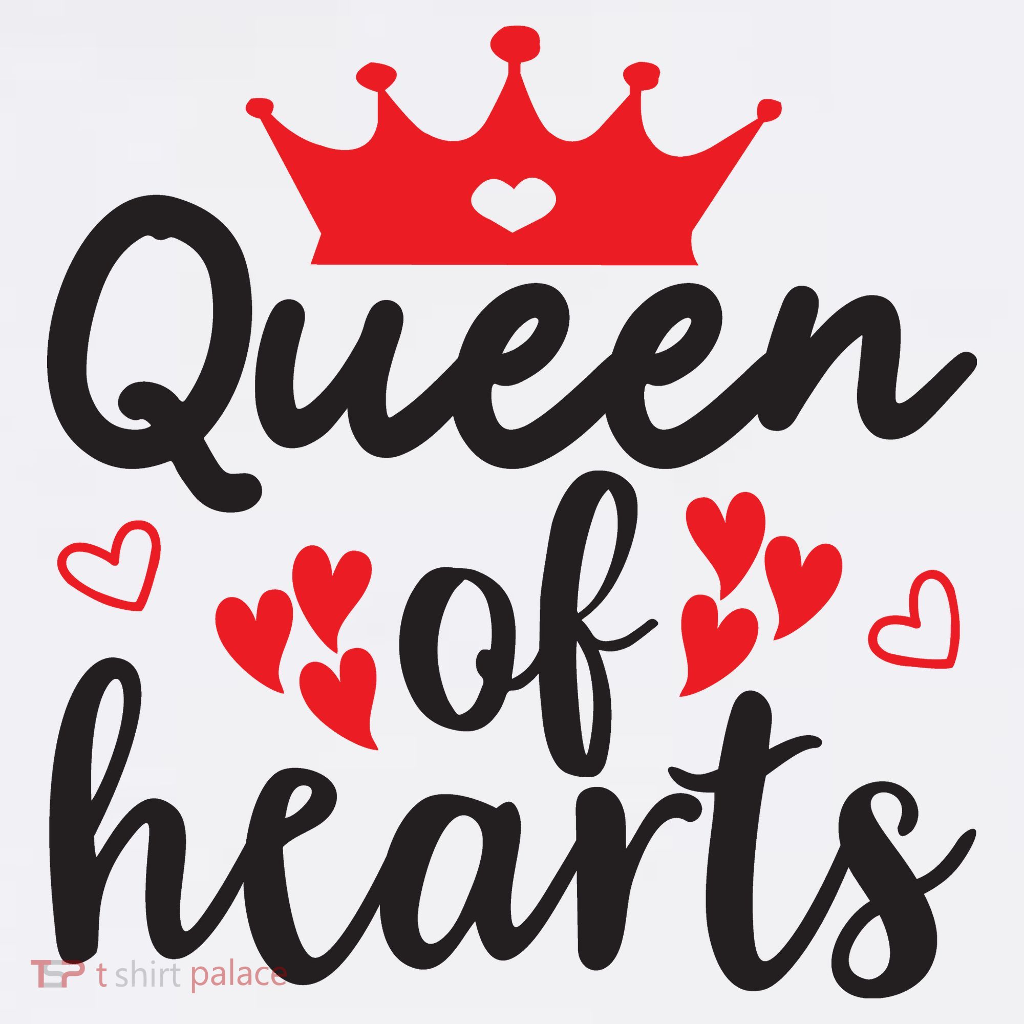 Queen Of Hearts, Wedding, Romantic, Valentine White T-Shirt