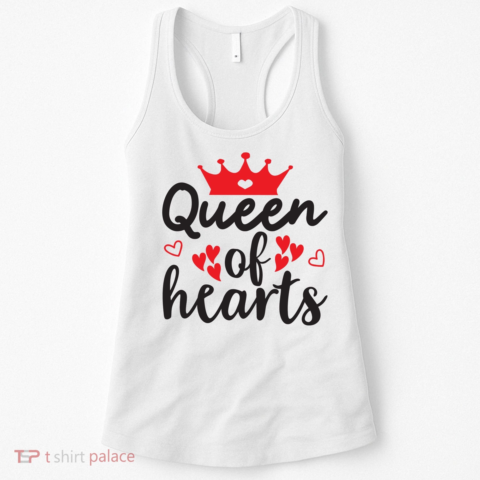 Queen Of Hearts, Wedding, Romantic, Valentine White Women's Tank Top