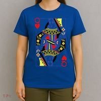 Queen Of Hearts Deck Of Cards Playing Cards Halloween Poker T-Shirt thumb 4
