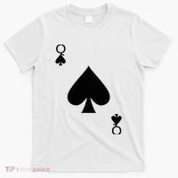 Queen of Spades Deck of Cards Halloween Costume T-Shirt thumb 0