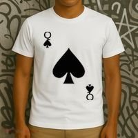 Queen of Spades Deck of Cards Halloween Costume T-Shirt thumb 3