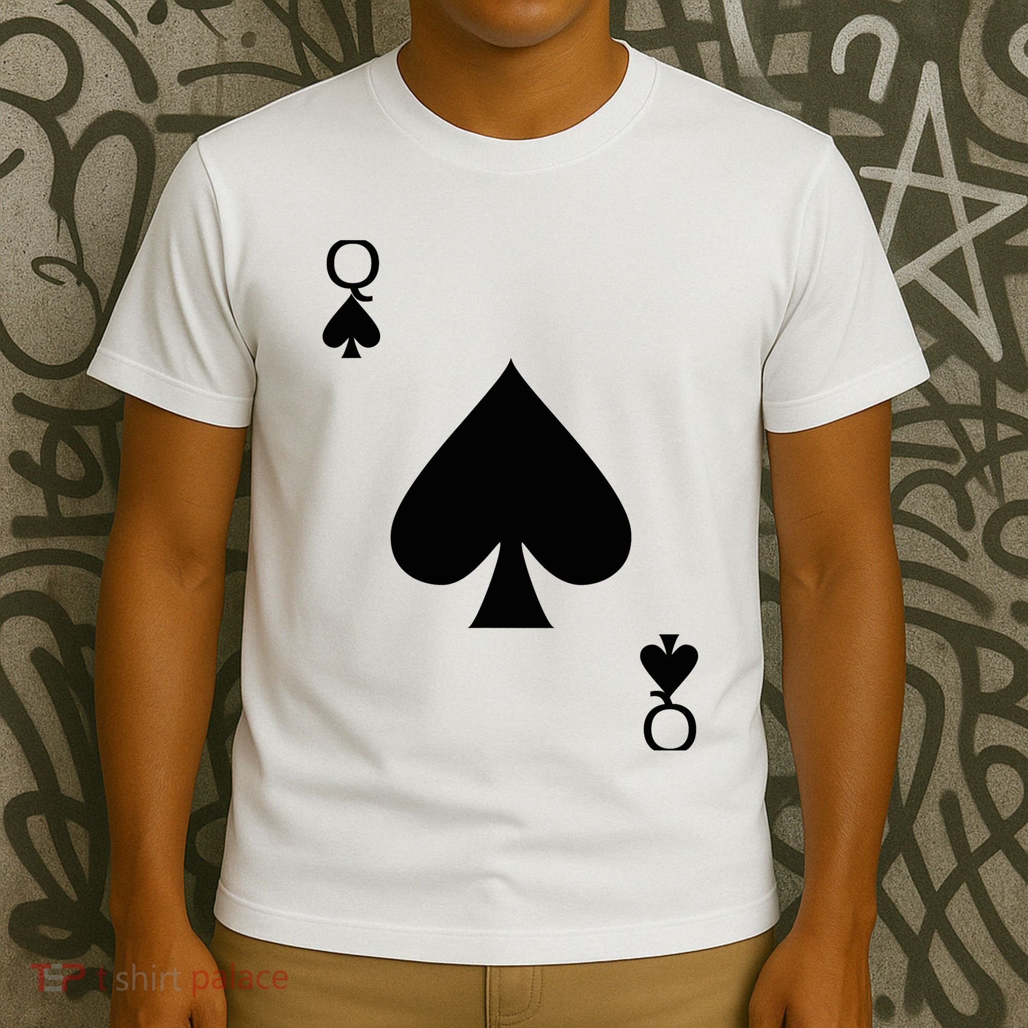 Queen of Spades Deck of Cards Halloween Costume T-Shirt