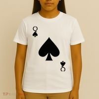 Queen of Spades Deck of Cards Halloween Costume T-Shirt thumb 4