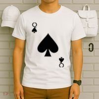 Queen of Spades Deck of Cards Halloween Costume T-Shirt thumb 6