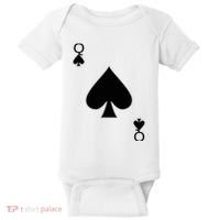 Queen of Spades Deck of Cards Halloween Costume Baby Bodysuit thumb 0