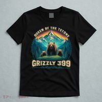 Queen Of The Tetons Grizzly Bear 399 National Park T-Shirt thumb 5