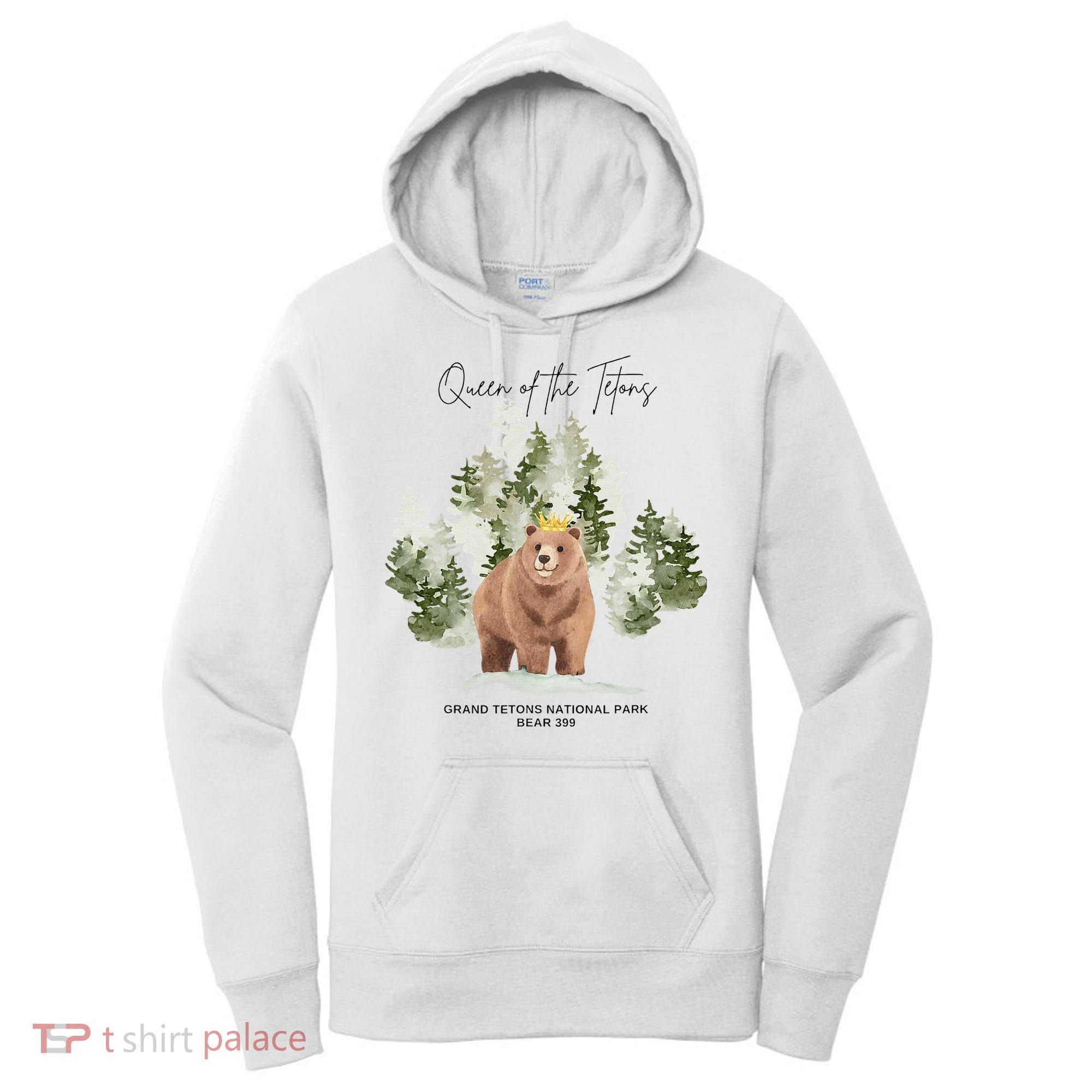 Queen Of The Tetons Grizzly Bear 399 Gtnp Women's Hoodie