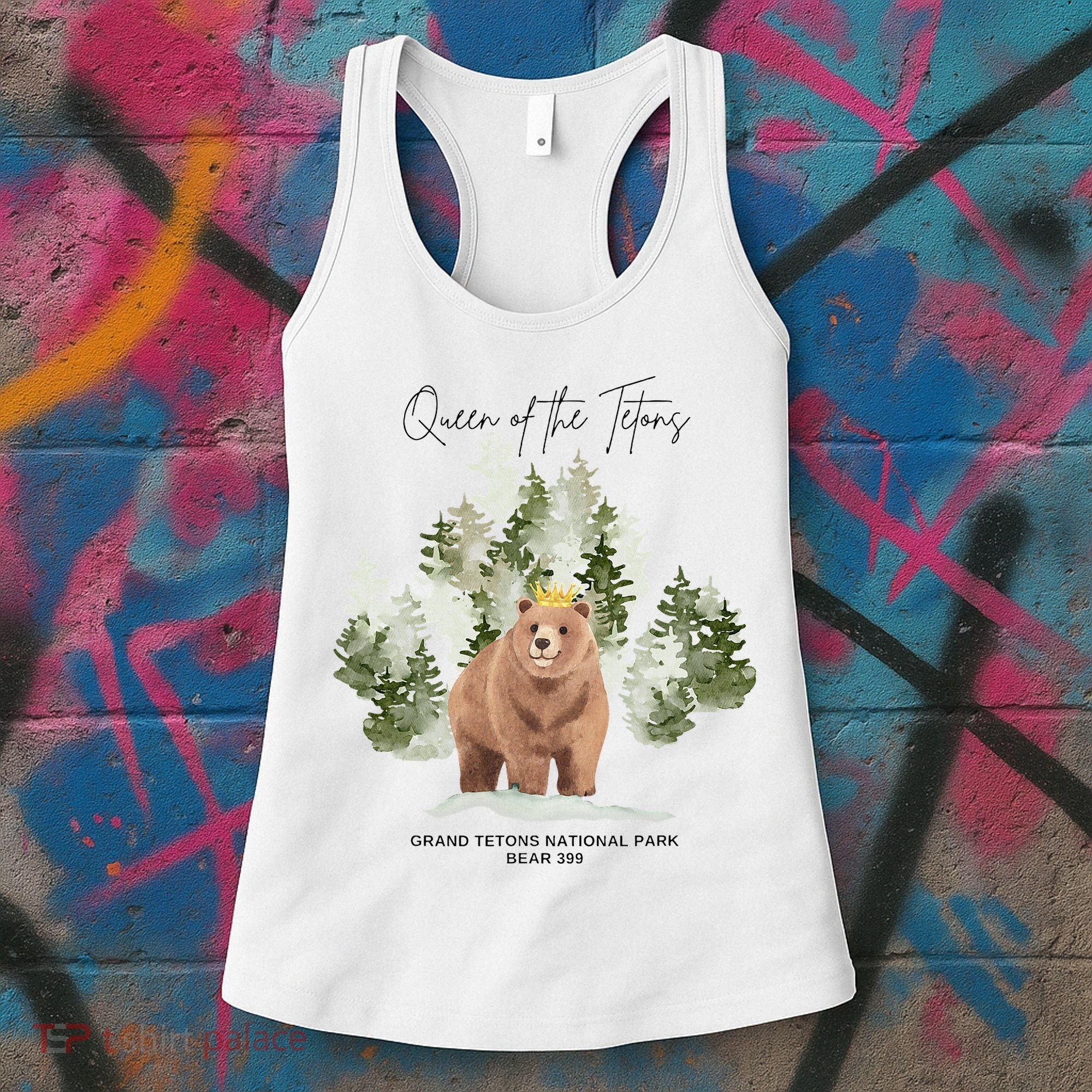 Queen Of The Tetons Grizzly Bear 399 Gtnp Women's Tank Top