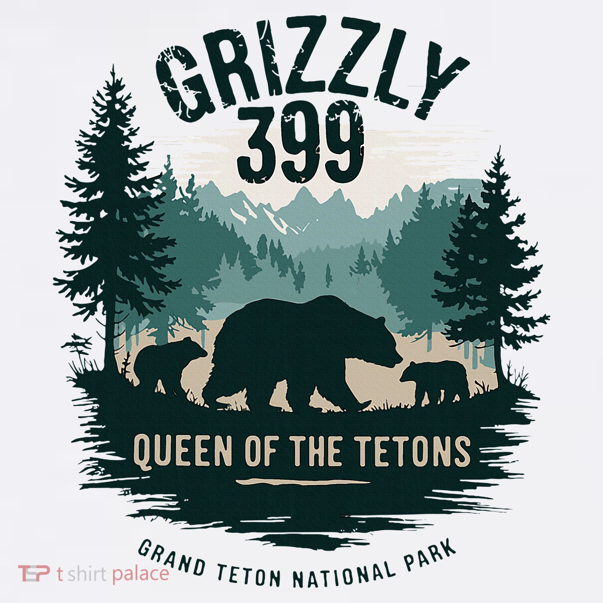 Queen Of The Tetons Grizzly 399 Bear Lovers National Park Women's Hoodie