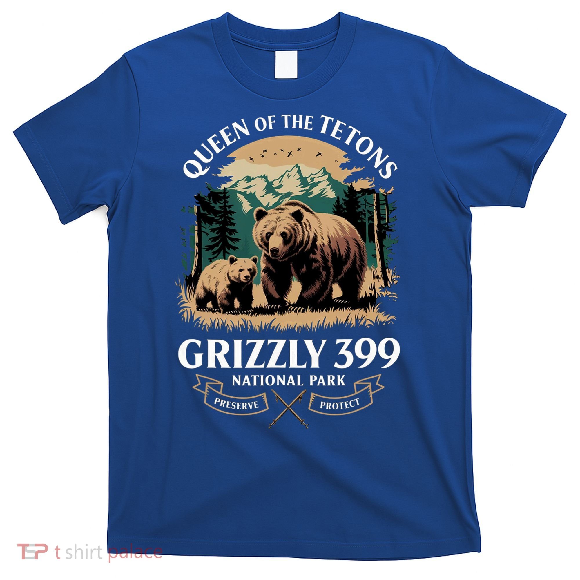 Queen Of The Tetons Grizzly 399 National Park Bear T-Shirt