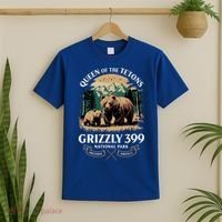 Queen Of The Tetons Grizzly 399 National Park Bear T-Shirt thumb 2