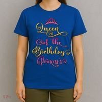 Queen Of The Birthday Princess Bday Party Cute Gift T-Shirt thumb 4