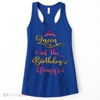 Queen Of The Birthday Princess Bday Party Cute Gift Women's Tank Top thumb 0