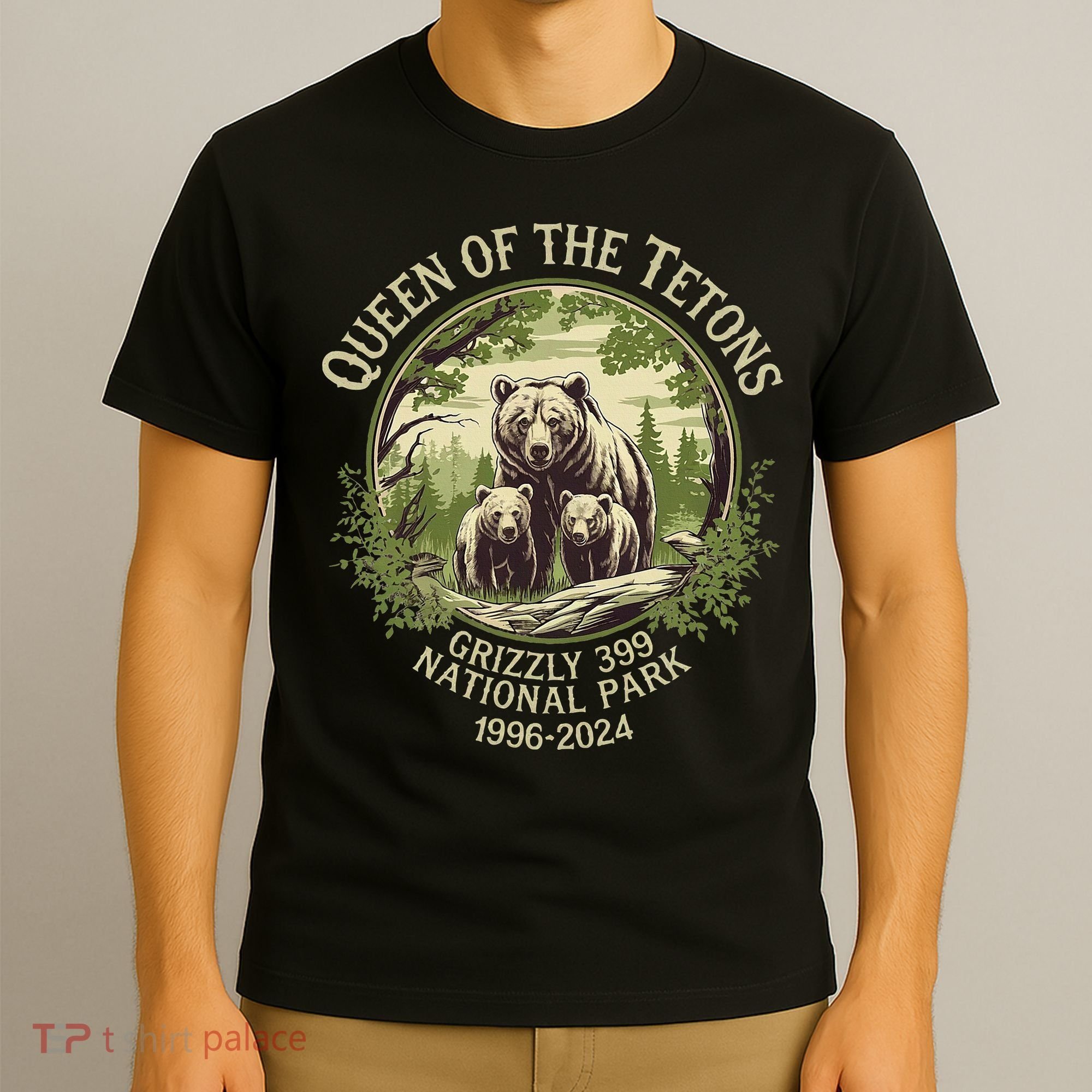 Queen Of The Tetons Grizzly 399 Wildlife Preserve 19962024 T-Shirt