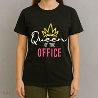Queen Of The Office Admin Office Administrative Assistant T-Shirt thumb 4