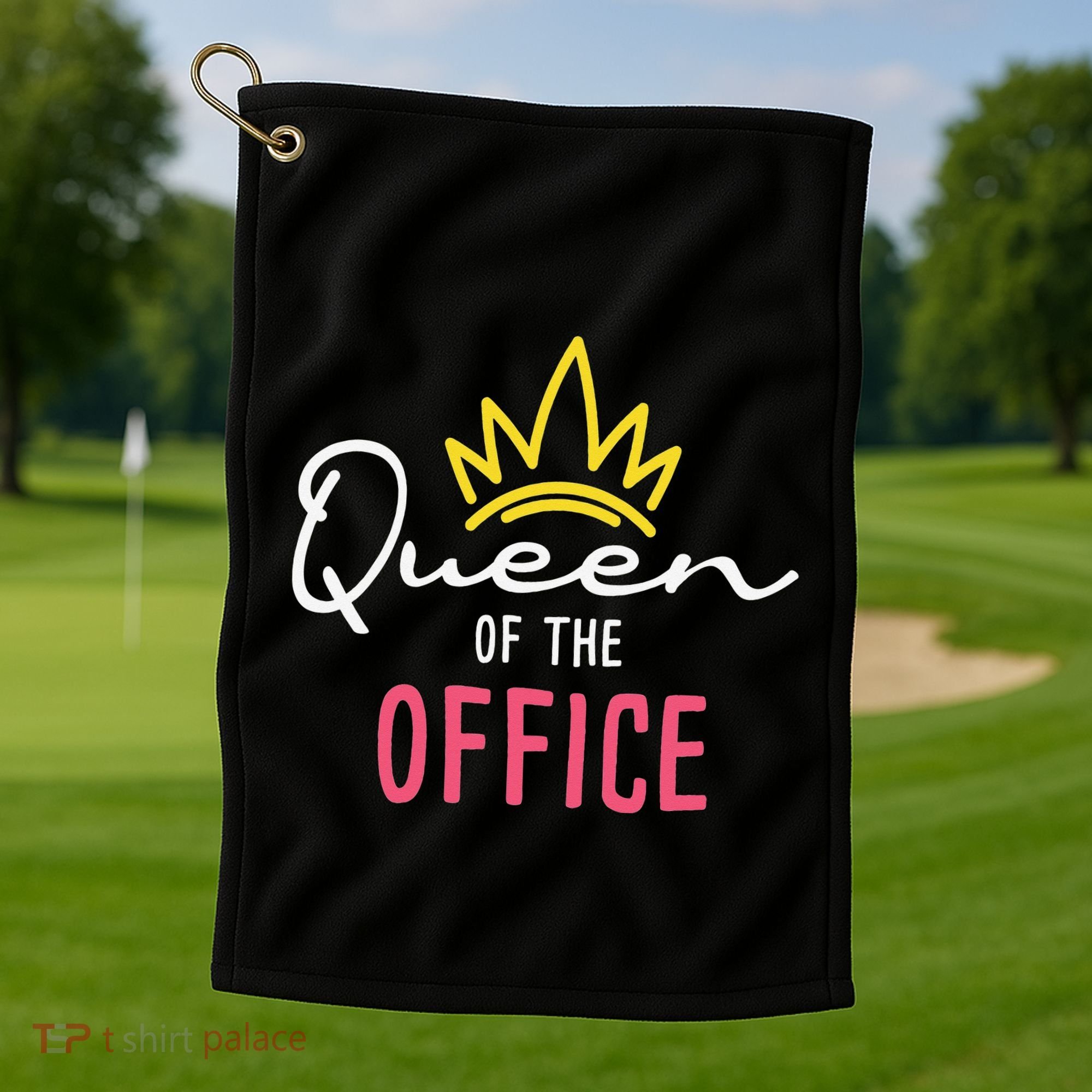 Queen Of The Office Admin Office Administrative Assistant Golf Towel