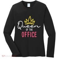 Queen Of The Office Admin Office Administrative Assistant Women's Long Sleeve Shirt thumb 0