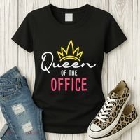 Queen Of The Office Admin Office Administrative Assistant Women's T-Shirt thumb 3