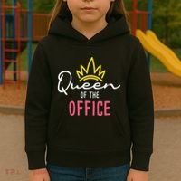 Queen Of The Office Admin Office Administrative Assistant Kids Hoodie thumb 3