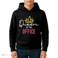 Queen Of The Office Admin Office Administrative Assistant Kids Hoodie thumb 4