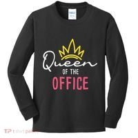 Queen Of The Office Admin Office Administrative Assistant Kids Long Sleeve Shirt thumb 0