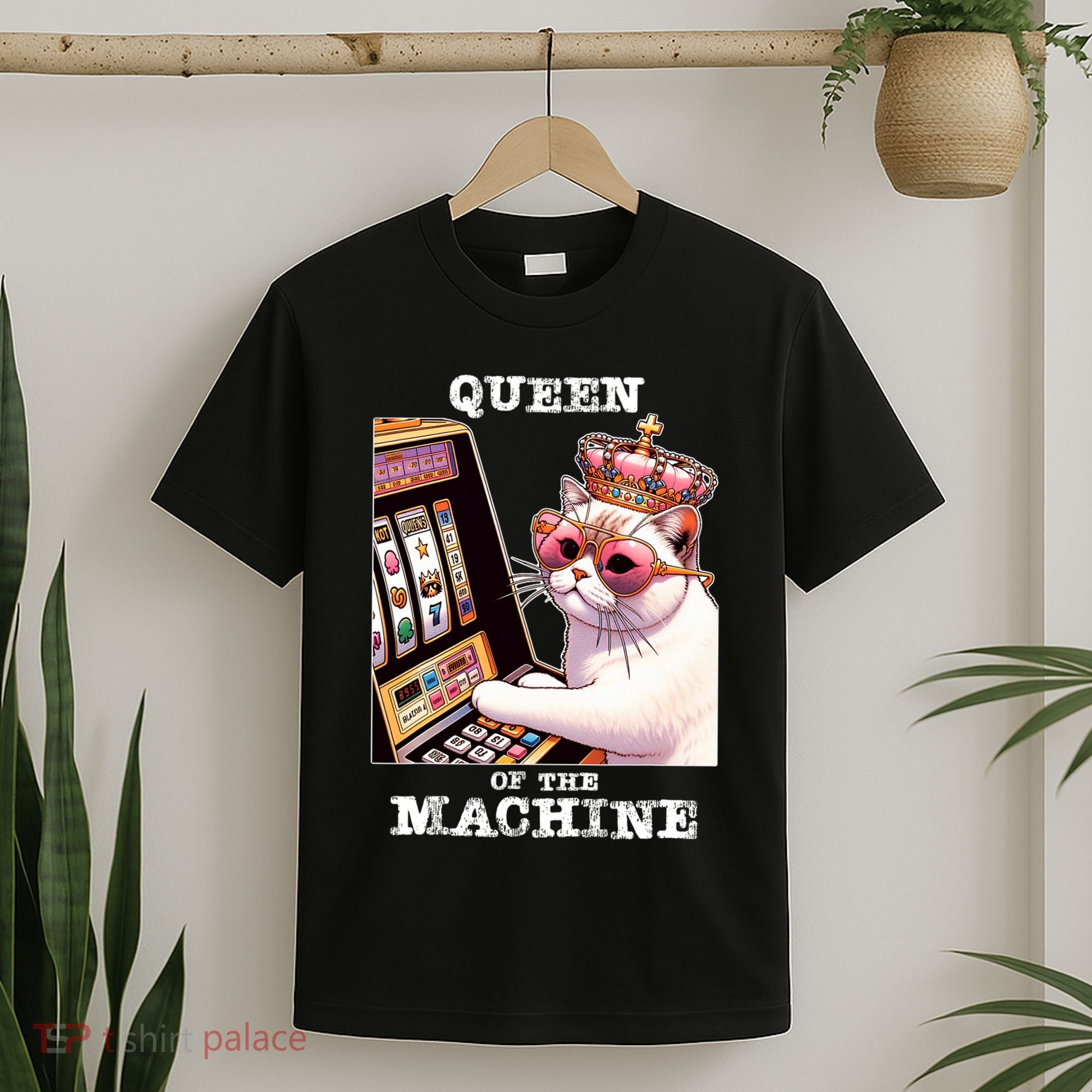 Queen Of The Slot Machine Casino Gambling Lover T-Shirt