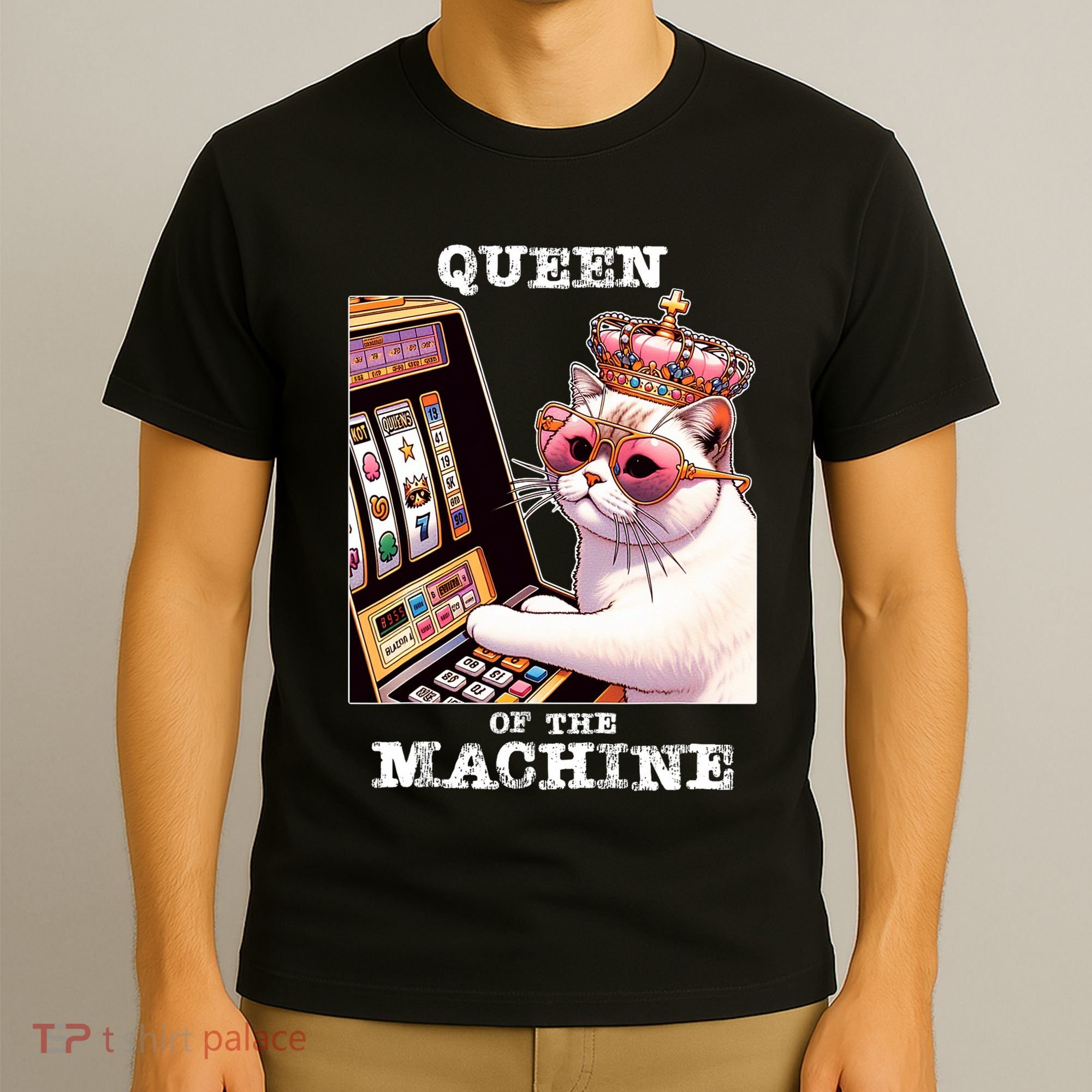 Queen Of The Slot Machine Casino Gambling Lover T-Shirt