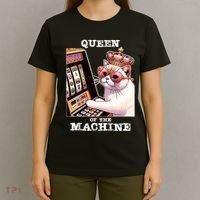 Queen Of The Slot Machine Casino Gambling Lover T-Shirt thumb 4
