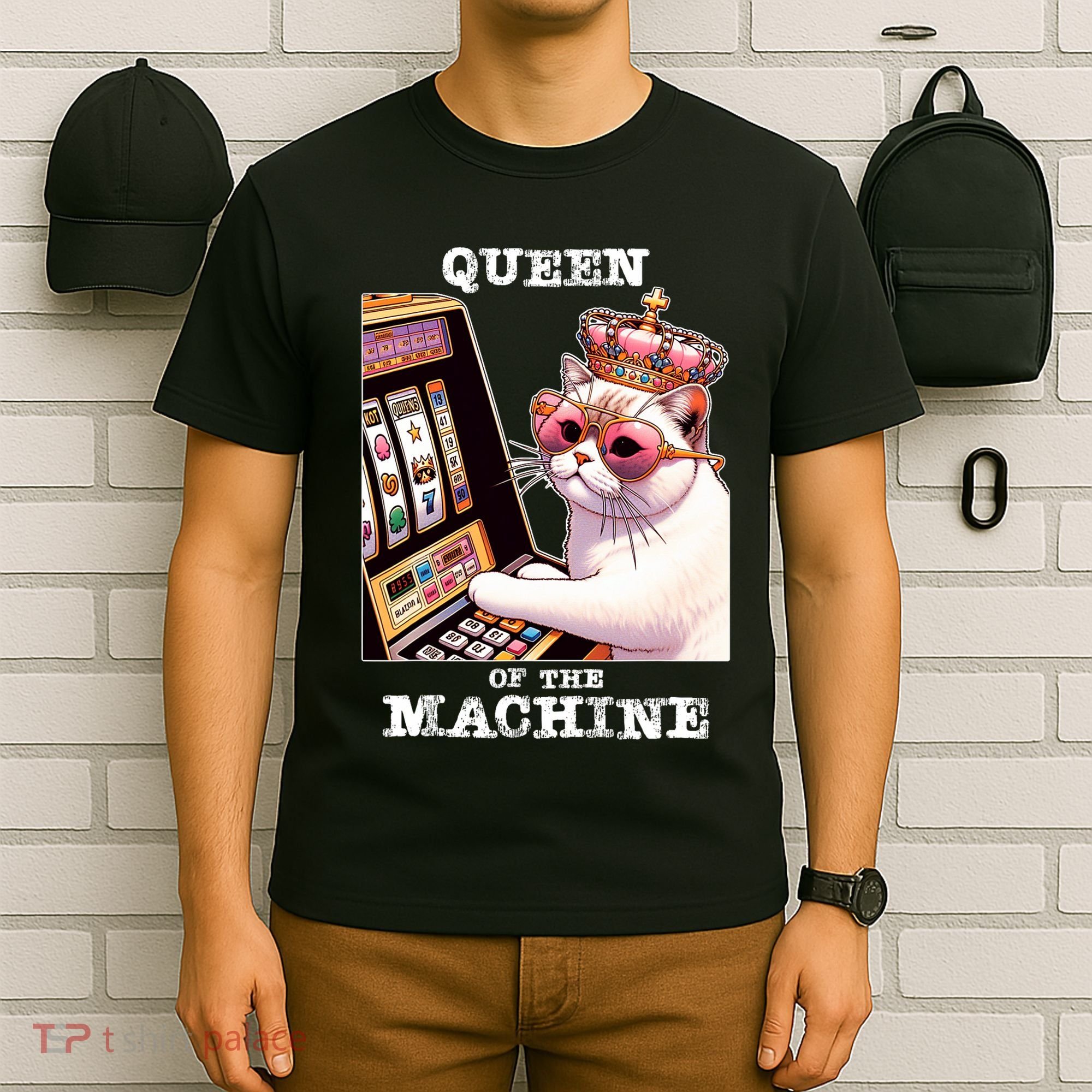 Queen Of The Slot Machine Casino Gambling Lover T-Shirt