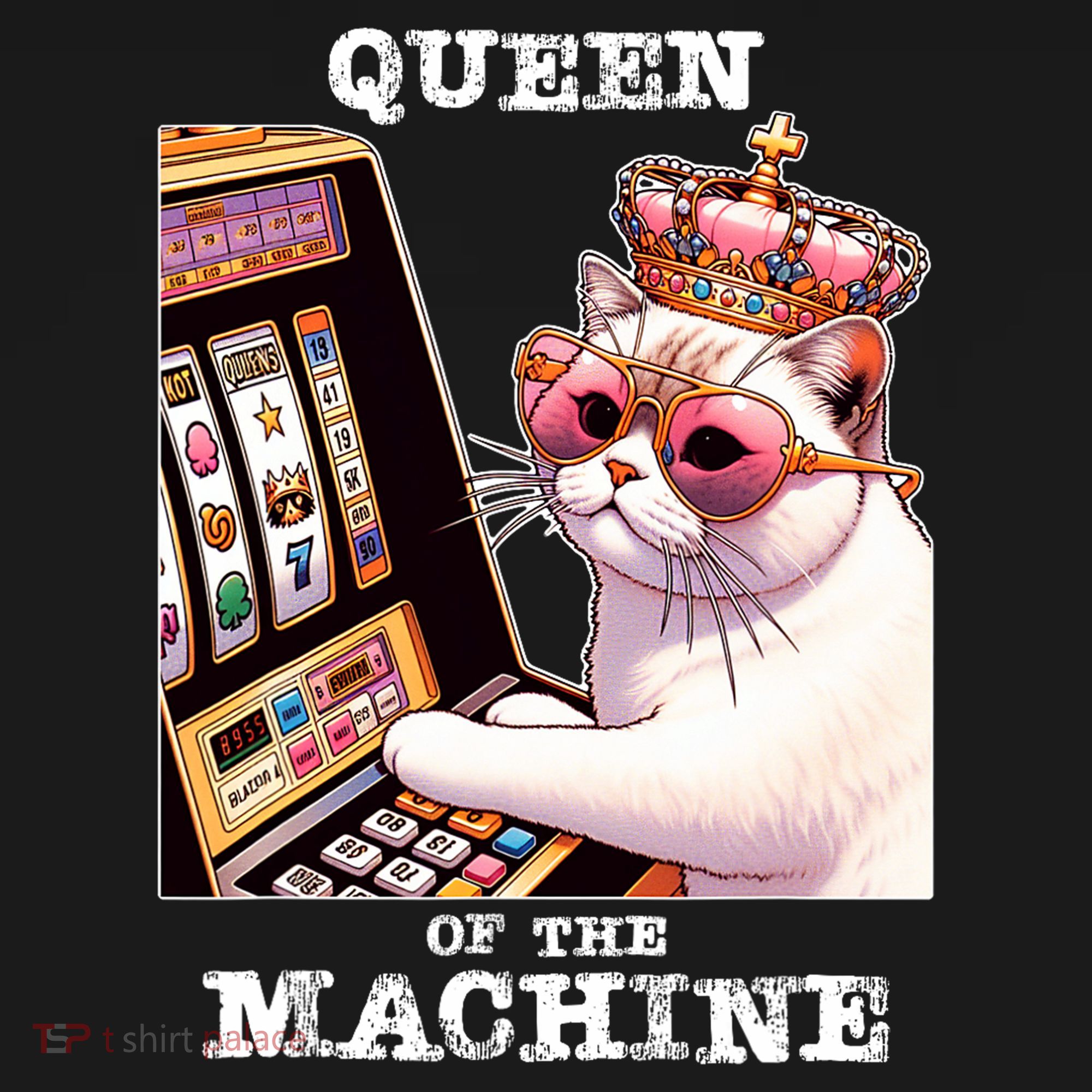 Queen Of The Slot Machine Casino Gambling Lover Women's Tank Top