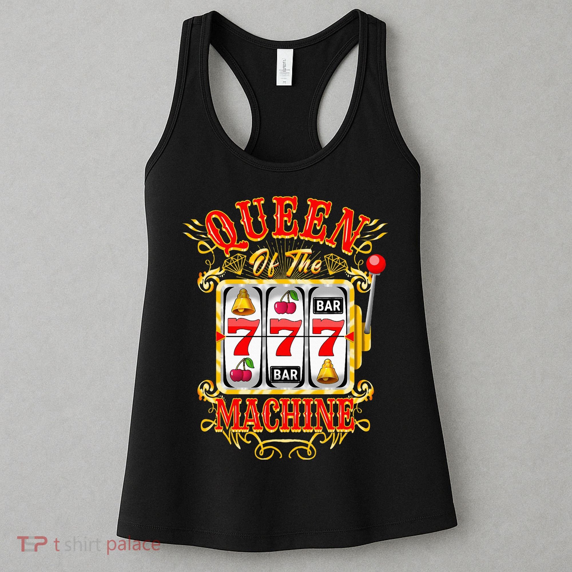 Queen Of The Slot Machine Casino Gambling Lover Women's Tank Top