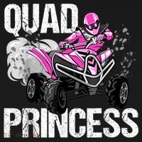 Quad Princess ATV 4 Wheeler Quad Offroad Mud MX Girls Women's Hoodie thumb 2