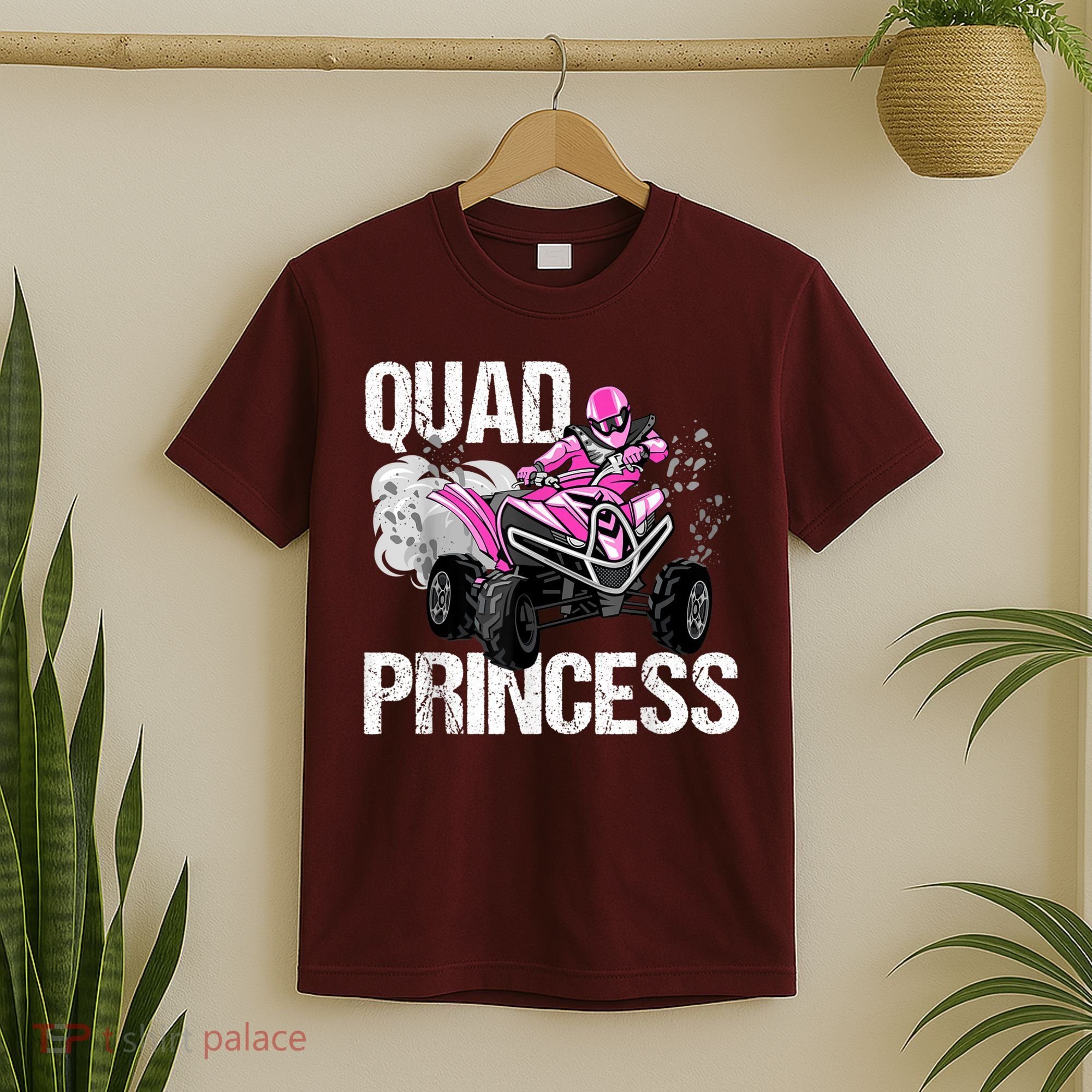 Quad Princess ATV 4 Wheeler Quad Offroad Mud MX Girls T-Shirt
