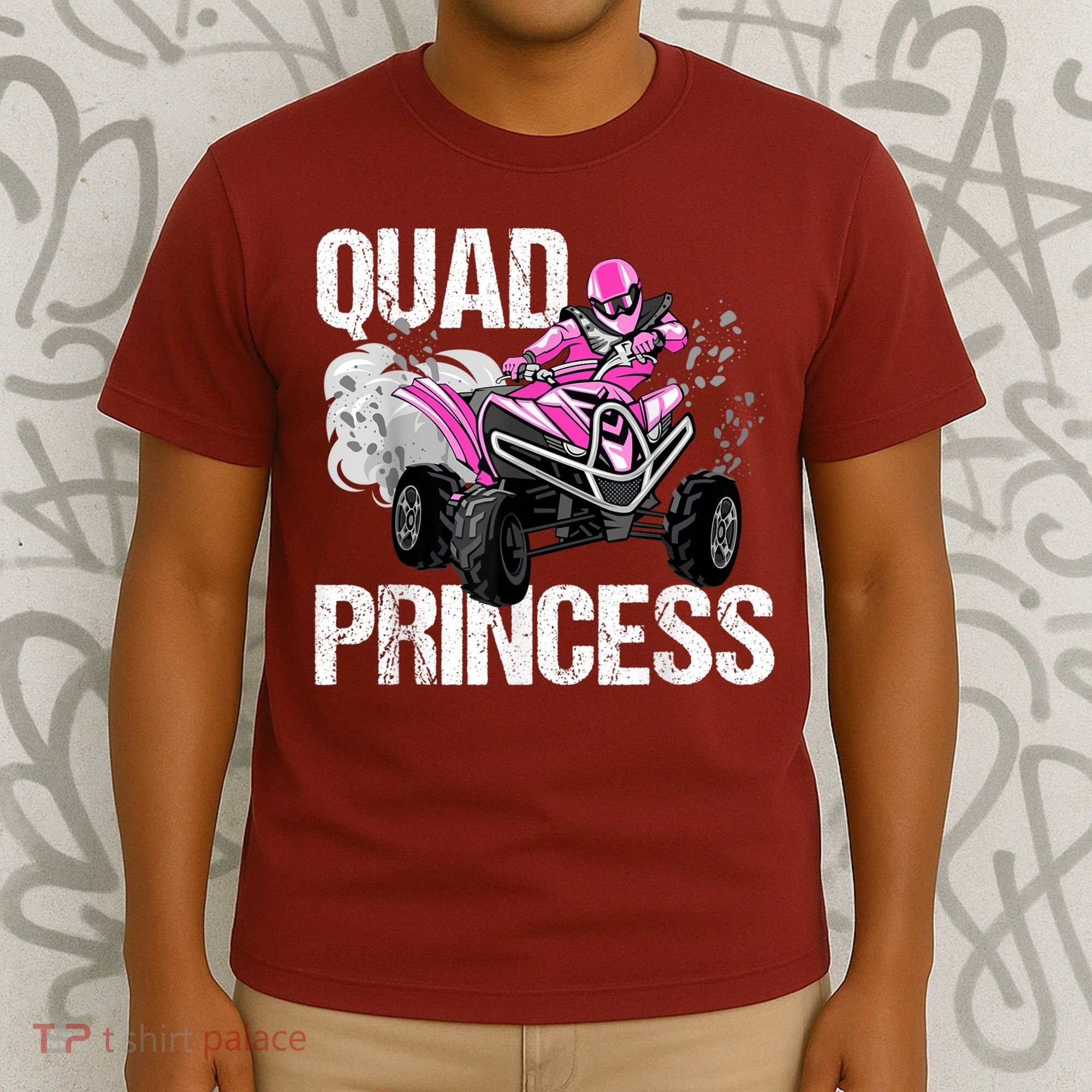 Quad Princess ATV 4 Wheeler Quad Offroad Mud MX Girls T-Shirt