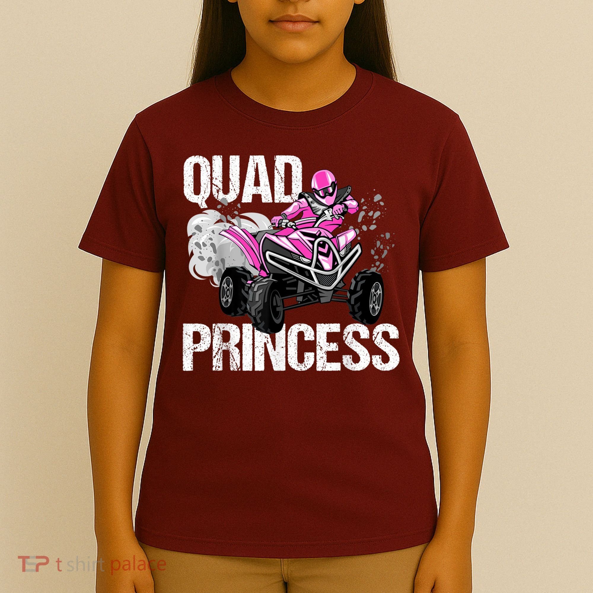 Quad Princess ATV 4 Wheeler Quad Offroad Mud MX Girls T-Shirt