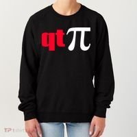 Qt Pi Funny Pi Math Nerdy Geek Humor Pi Day Cool Humor Great Gift Women's Sweatshirt thumb 0
