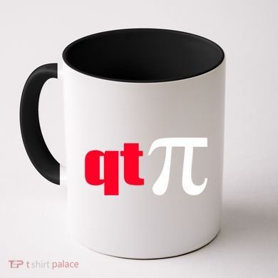Qt Pi Funny Pi Math Nerdy Geek Humor Pi Day Cool Humor Great Gift Coffee Mug