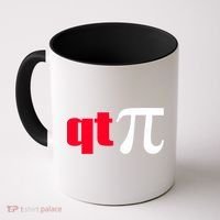 Qt Pi Funny Pi Math Nerdy Geek Humor Pi Day Cool Humor Great Gift Coffee Mug thumb 0